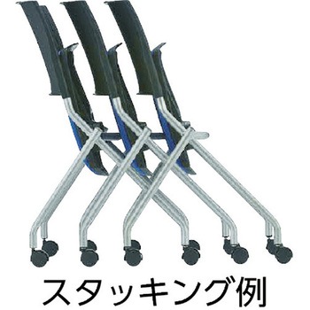 ミーティングチェア(スタッキング)4本脚肘なしタイプ TOKIO(藤沢工業)