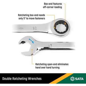 クイックラチェットコンビネーションレンチセット SATA