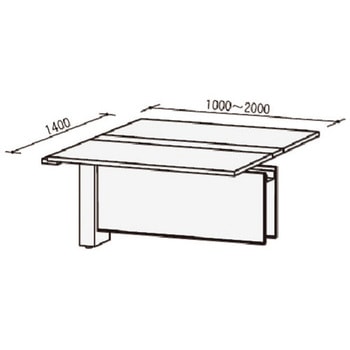 50SFH-C2014PW �A���f�X�N �g���X�`�[��(�g���Z�b�g) ����720mm�Ԍ�2000mm���s1400mm  50SFH-C2014PW 65082345