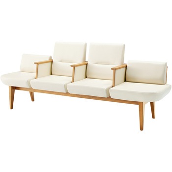 ロビーチェア レフィナ 4人用 両R肘付ミドルタイプ (配送・組立サービス付き) コクヨ