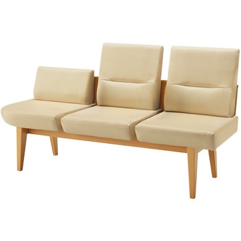 ロビーチェア レフィナ 3人用 右R肘無ミドルタイプ (配送・組立サービス付き) コクヨ