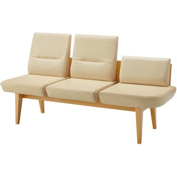 ロビーチェア レフィナ 3人用 左R肘無ミドルタイプ (配送・組立サービス付き) コクヨ