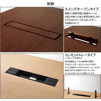 会議テーブル WT400 ボート形トレー (配送・組立サービス付き) コクヨ