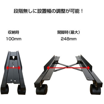 CPUスタンド キャスター付 スリムタイプ 青木製作所