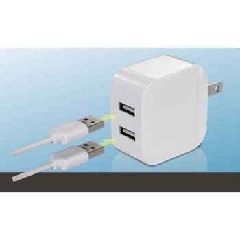 HAC-3583A 急速充電 USB2ポートAC充電器 HAC 出力DC5V2.4A