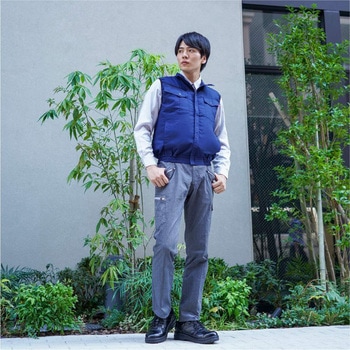 冷感保冷剤付 空調付きベスト+バッテリーセット2021-ICE (日本製生地) - STATUSUNI(ステータスユニ)