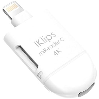 ACRAD0GMCWHJ iKlips miReader C Lightning用変換アダプタ (USB Type-C・microSD) 3年保証 1個  ADAM elements 【通販モノタロウ】