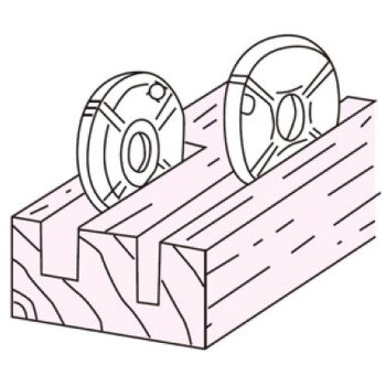 替刃式 エース 調整式溝切カッター 溝巾調整式(3枚組)