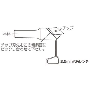 885-6215-400 替刃式 エース 彫刻ビット V溝ビット 1本 兼房 【通販