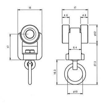 大型カーテンレール ST-30工事用セット(Qランナー天井付タイプ) フェデポリマーブル