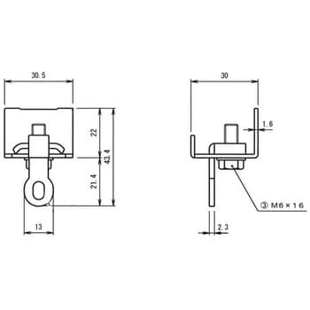 大型カーテンレール Z-30工事用セット(Qフックランナー正面付タイプ)