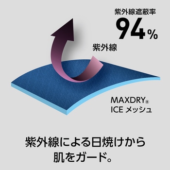 MAXDRY ICE冷感長袖ポロシャツ GLADIATOR
