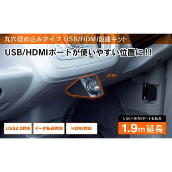 USB/HDMI延長ケーブル埋込み型 Beat-Sonic