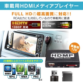 Hdmp1a 車載用メディアプレイヤー Beat Sonic Hdmp1a 1個 通販モノタロウ