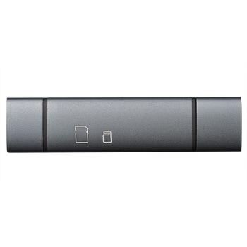 USB2.0 Type-C&Aアルミカードリーダー ナカバヤシ