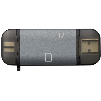 USB3G1 Type-C&Aアルミカードリーダー ナカバヤシ