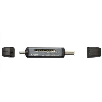 USB3G1 Type-C&Aアルミカードリーダー ナカバヤシ