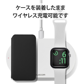 アップルウォッチ Apple Watch ケース フルカバー SE 6 5 4 (40mm) ガラス ブラック エレコム