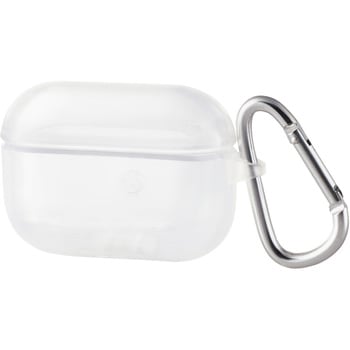 AirPods Proケース ソフトケース TPU カラビナ付き 背面RESETボタン エレコム