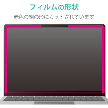 液晶保護フィルム Surface Laptop Go 12.4インチ のぞき見防止 プライバシーフィルター ブルーライトカット エレコム