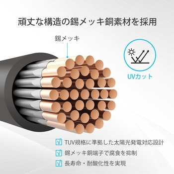 バッテリー⇔チャージコントローラー間用ケーブル RENOGY JAPAN