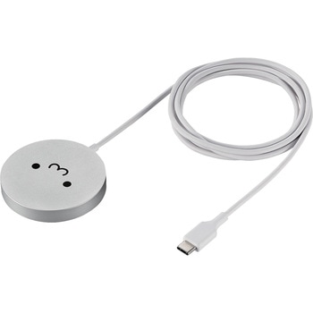 ワイヤレス充電器 Qi 認証 Qi2 対応 15W / 7.5W / 5W マグネット式 卓上 ケーブル一体 1.5m 置くだけ充電器 エレコム