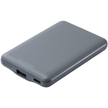 モバイルバッテリー 5000mAh 軽量 小型 最大15W 入出力(Type-C×1) 出力(USB-A×1) C-Aケーブル付属 エレコム