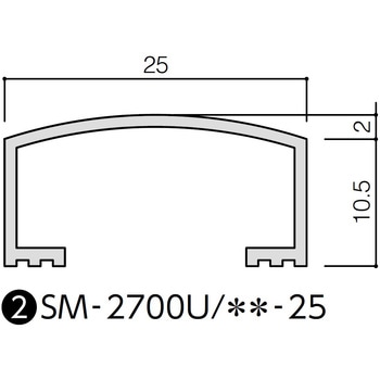 装飾見切り材(壁用)壁見切り25U INAX(LIXIL)