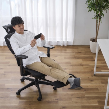 【送料込】リクライニングチェア RWC-520 オフィスチェア リクライニング機能付き アイリスオーヤマ