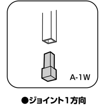 Alframe(アルフレーム)16mmアルミフレーム用ジョイント 1方向 ADF