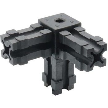 Alframe(アルフレーム)25mmアルミフレーム用ジョイント 3方向(ホール付) ADF