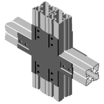 Alframe(アルフレーム)25mmアルミフレーム用補強金具 TT型 ADF