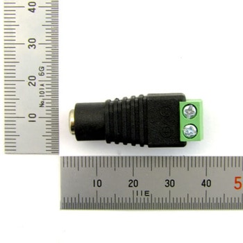 Φ2.1mm DCジャック - 2P端子台 変換コネクタ 共立電子産業