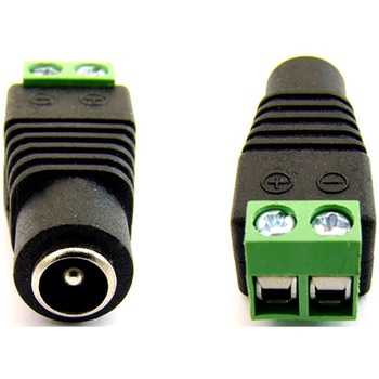 Φ2.1mm DCジャック - 2P端子台 変換コネクタ 共立電子産業