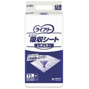 52653 Gライフリー シュッと吸収シートレギュラー 72枚入/袋/- 1