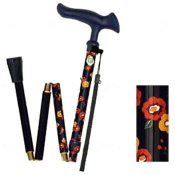 かるがもファムⅡ 折畳/花柄ネイビー/- - フジホーム