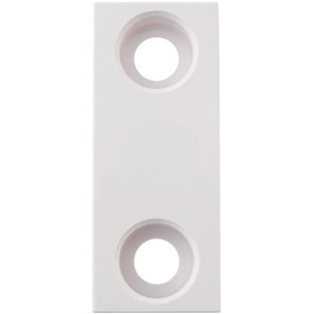 壁面テレビ端子 直列ユニット用交換用(セラミックホワイト) カラープレート 大角3個口テレビ2端子用 DXアンテナ