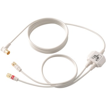 分波器 アンテナ分波器 【2K 4K 8K(3224MHz)対応】 地デジ・BS/CS放送対応 入力側ケーブル1~3m/出力側ケーブル0.5m ケーブル一体型 DXアンテナ