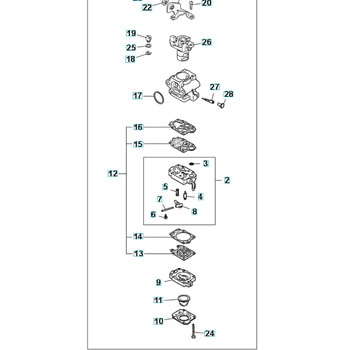 ゼノア エンジン刈払機 BCZ245A-GW-DC 部品 キャブレター ゼノア