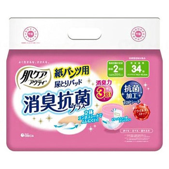 パンツ用尿とりパッド消臭抗菌プラス2回分吸収/袋/- 日本製紙クレシア