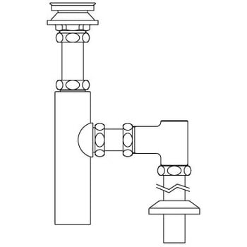 LF-731SA 排水ボトルSトラップ 1個 LIXIL(INAX) 【通販モノタロウ】