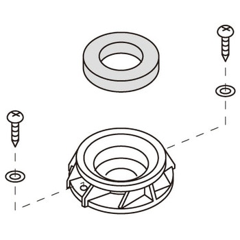 小便器用床フランジ INAX(LIXIL)