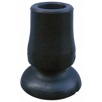 ステッキ用替えゴム19ΦDX/ブラック/19Φ フジホーム