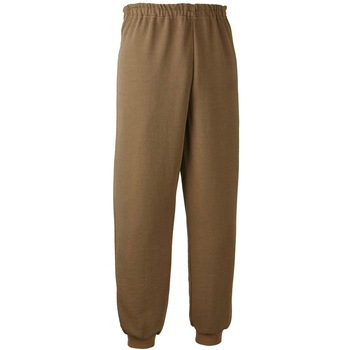 スクエアニット裾リブ付きズボン/ブラウン/S 東京エンゼル