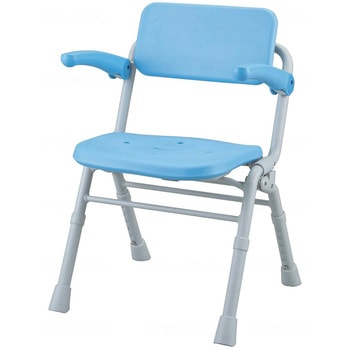 シャワーチェア(Air)コンパクトSPワンタッチおりたたみ/ブルー/- パナソニックエイジフリー・ライフテック