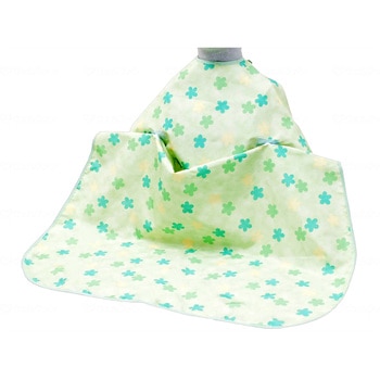 食事用エプロン ホック止めタイプ NC/クローバーグリーン/- ウェルファン