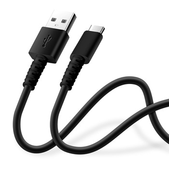 充電/通信 やわらかケーブル USB-AtoUSB-C PGA