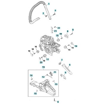 ゼノア エンジンチェーンソー GZ3750 部品 ハンドル ゼノア
