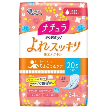 ナチュラさら肌さらり よれスッキリ吸収ナプキン/袋/30cc - 大王製紙