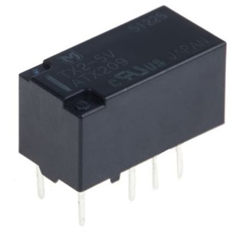 Panasonic シグナルリレー DPDT 5V dc G6K Panasonic(パナソニック)